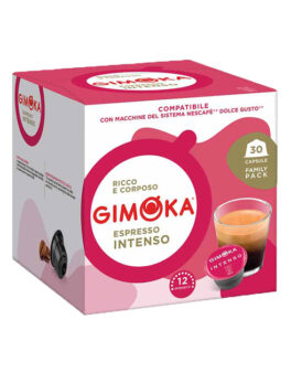 Capsule Gimoka compatibili Dolce Gusto Espresso Intenso