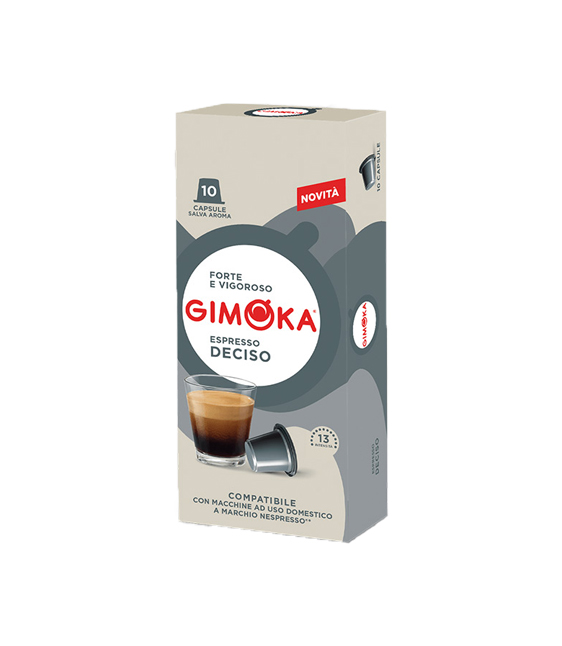 Capsule Gimoka compatibili Nespresso deciso
